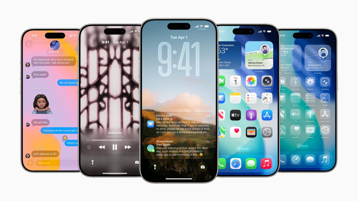 Llega iOS 26: el iPhone cambia de ‘look’ después de 12 años