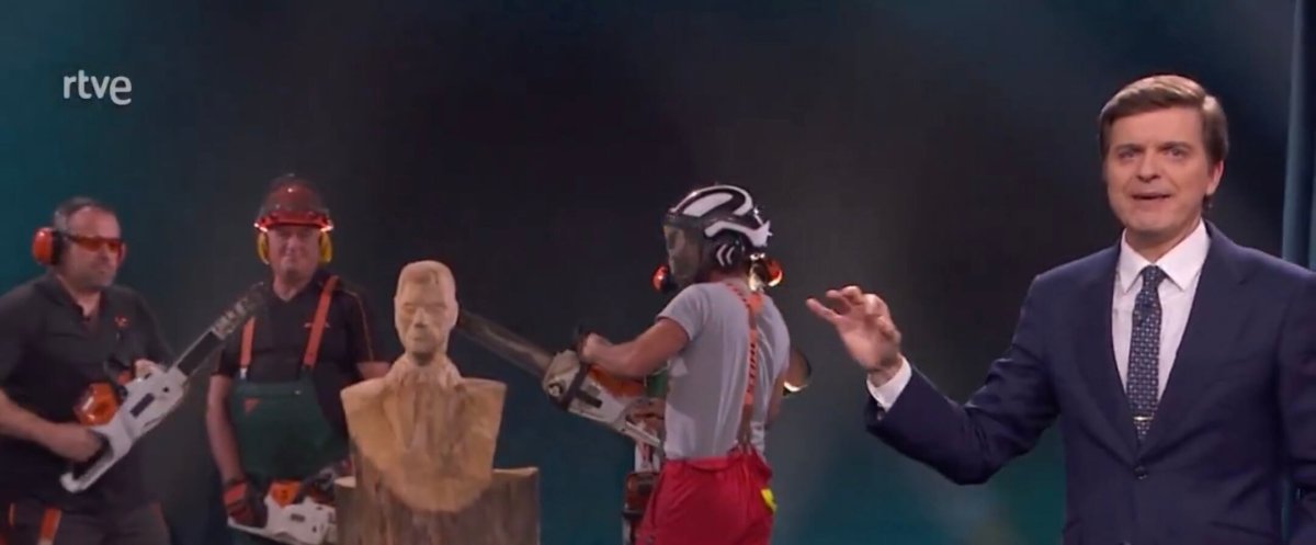 Las motosierras interrumpen el monólogo de Marc Giró… pero no son las de Vox