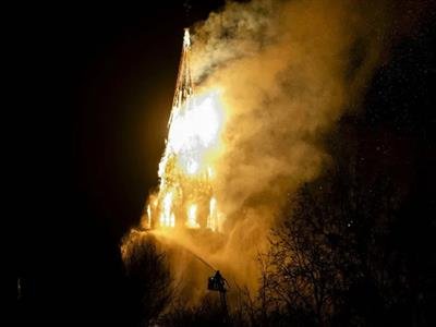 Un incendio devasta una iglesia de Ámsterdam