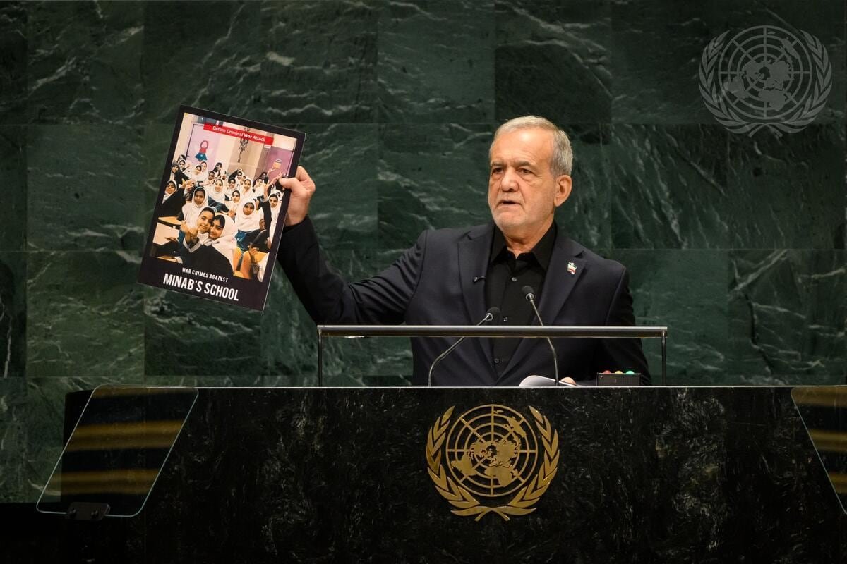 El presidente de Irán acusa en la ONU a EE UU e Israel de violar el derecho internacional en sus ataques
