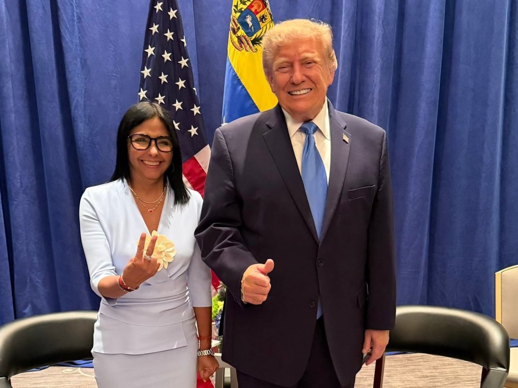 Delcy Rodríguez y Trump, la imagen del nuevo mundo